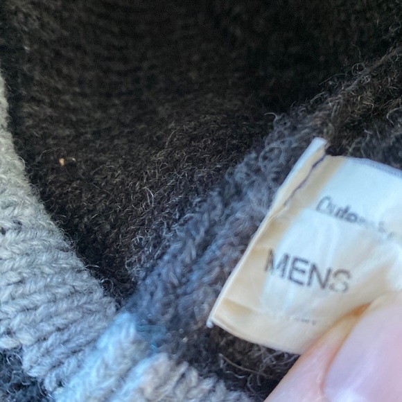 Men's Grey bucket winter hat 85% wool - Picture 5 of 6